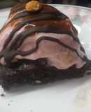 Postre express Brownie integral con helado de fruta 🍰🍦🍨🍫