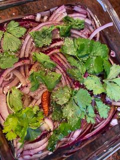 Una foto de Cebolla encurtida para tacos
