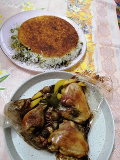 عکسی از دستور مرغ در تنورک