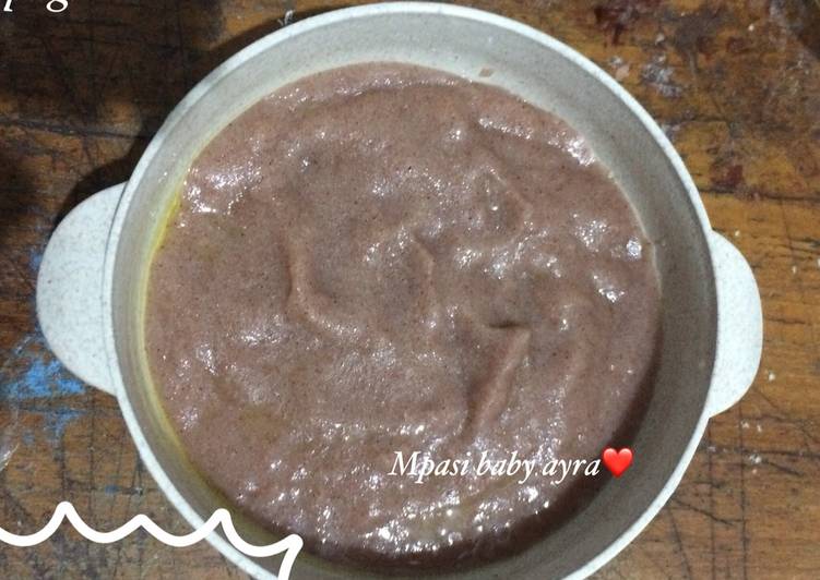Langkah Mudah untuk Membuat Bubur beras merah evoo Mpasi yang Menggugah Selera