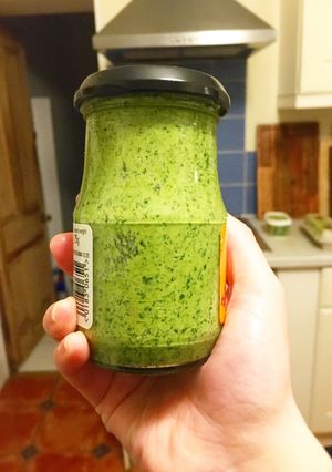 A picture of Coriander Pesto 💚 (Vegan).