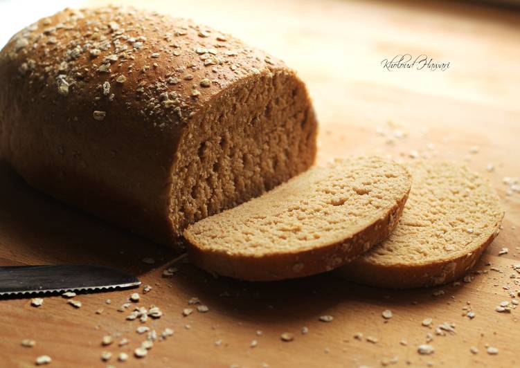 Recipe of Ultimate Oats and Honey Whole Wheat Bread