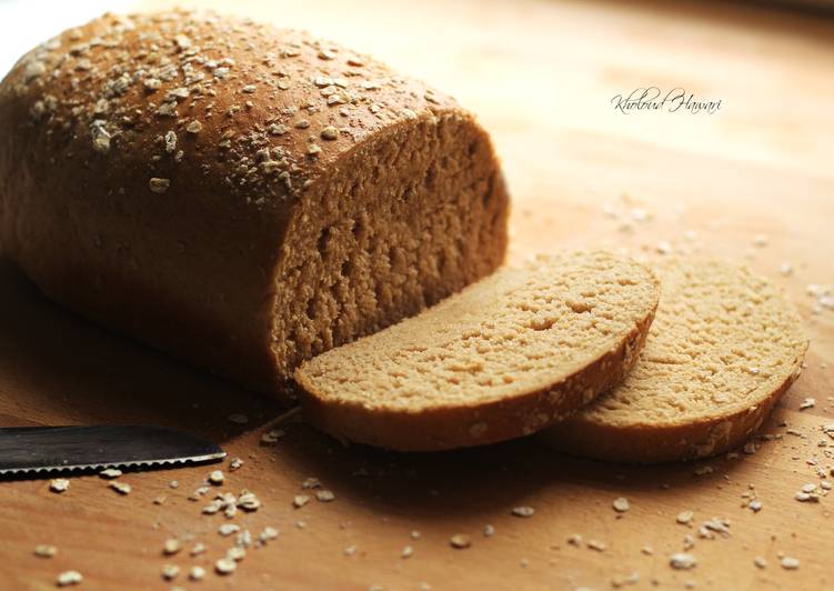 Simple Way to Prepare Speedy Oats and Honey Whole Wheat Bread