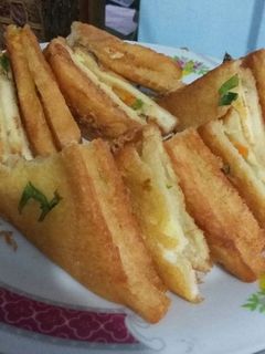 Foto resep Roti Tawar Goreng Isi Rogut Sayur