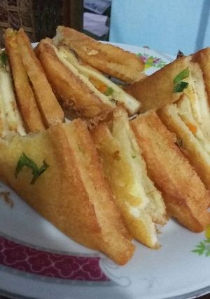 Foto resep Roti Tawar Goreng Isi Rogut Sayur