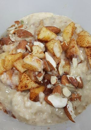 Foto resep Overnight Oat with apple & almond