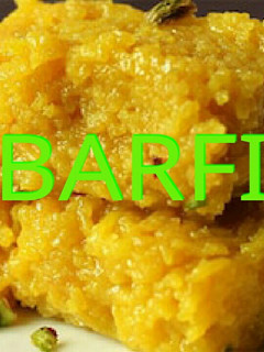 A picture of Besan sev barfi.