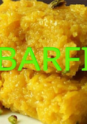 A picture of Besan sev barfi.