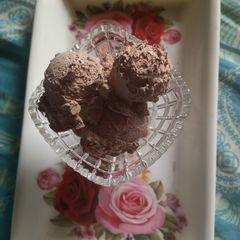 A picture of Chocolate ice cream.