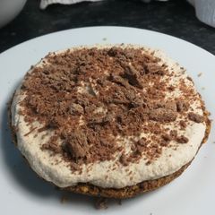 A picture of Sugar Free, Vegan Peanut Cheesecake.