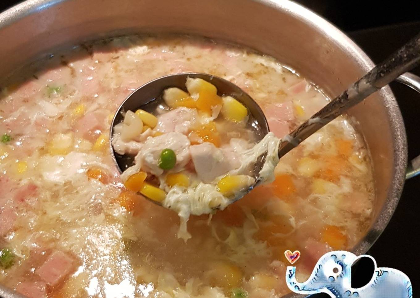 Sop Serabut Telur