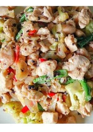 Foto resep Tumis Ayam Lada Hitam