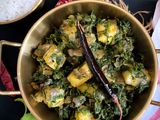 Kolmi Shaak Paneer Bhaja (Water Spinach & Paneer Stir Fry - Bong style)