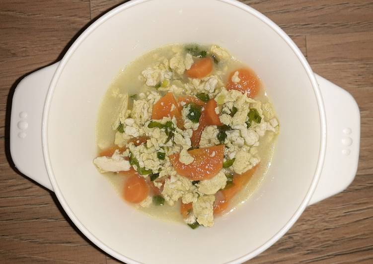 Resep: MPASI 13m+ -Sup Telur Orak Arik- yang Lezat