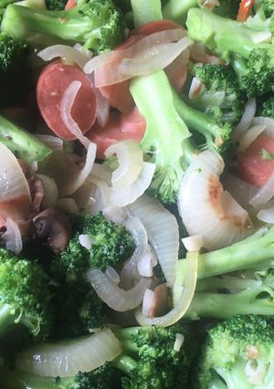 Foto resep Tumis Brokoli Sosis Jamur