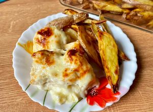 Dubarry csirkemell, sült burgonyával recept fotója