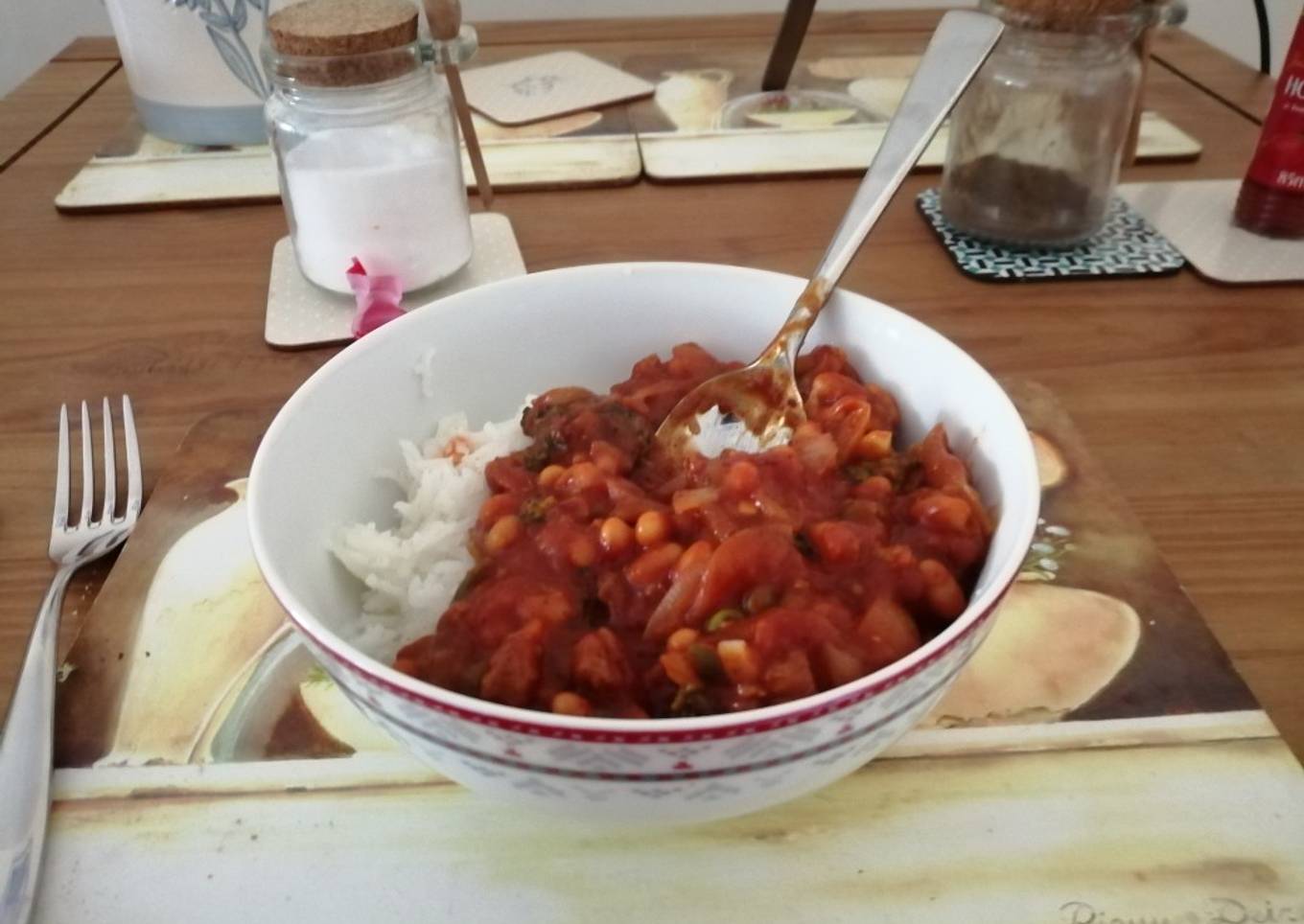 Hungry man's Black Bean Chilli