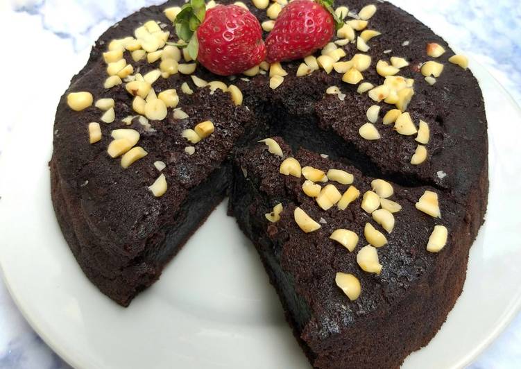 Eggless Chocolate Cake No Mixer