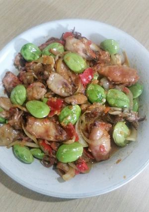 Foto resep Sambel cumi asin pete