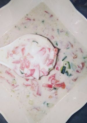 A picture of Vegetable Raita.