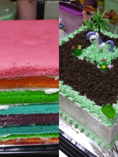 Foto resep Rainbow cake kukus ny.liem