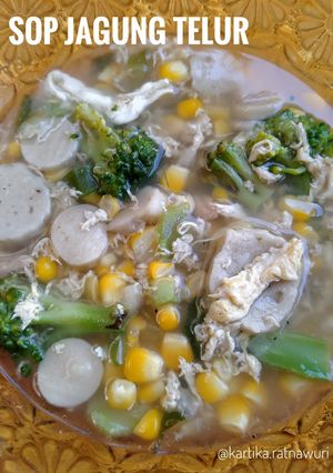 Foto resep 10. Sop Jagung Telur