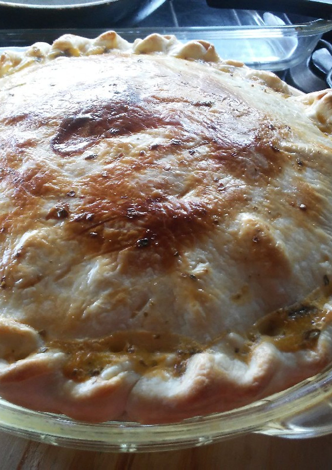 Una foto de Tarta de fiambre rápida.