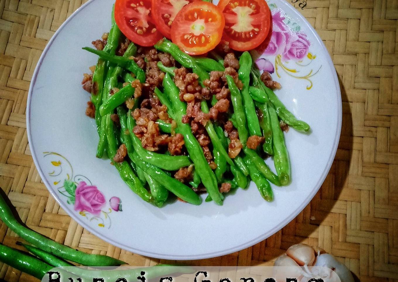 Buncis goreng ala resto