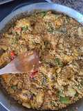 Paella Valenciana con Pimiento Rojo