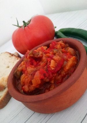 O poză a rețetei Tocăniță țărănească de legume coapte 😍 🍆🌶️.