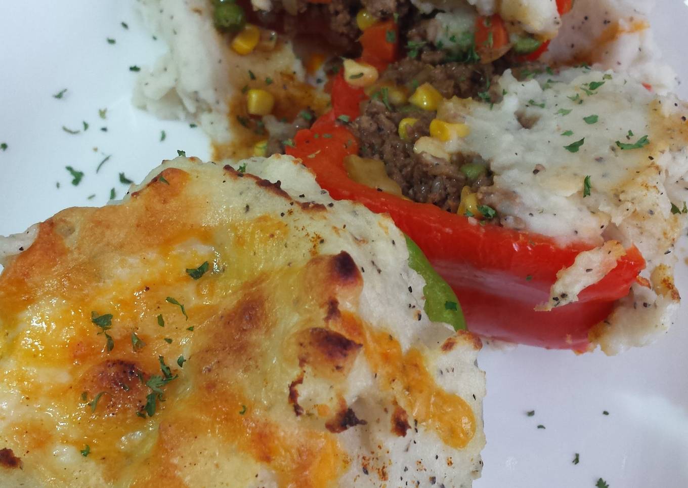 Recipe of Award-winning Shepherd's Pie Stuffed Peppers