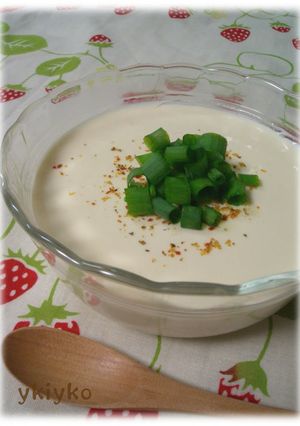 A picture of Easy Homemade Tofu in a Microwave.