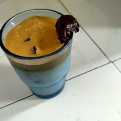 A picture of Dalgona coffee.