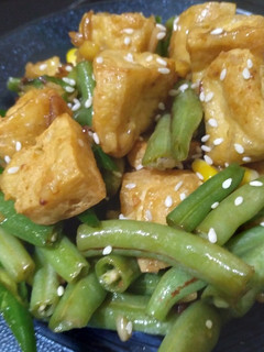 Foto resep Buncis Tumis Tahu Jagung