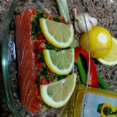 A picture of Steam salmon.