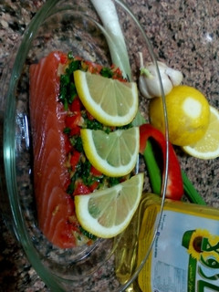 A picture of Steam salmon.