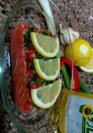 A picture of Steam salmon.