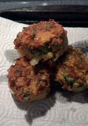 A picture of Okra Corn Fritters.