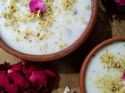 A picture of elaichi badam milk