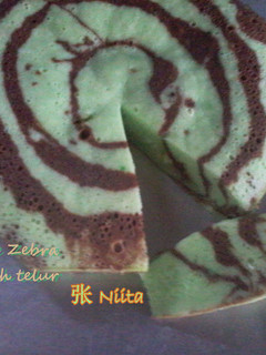 Foto resep Cake Zebra Putih Telur