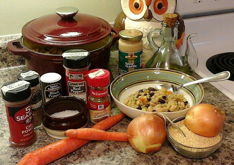 Easiest Way to Make Any-night-of-the-week Bean stew with millet