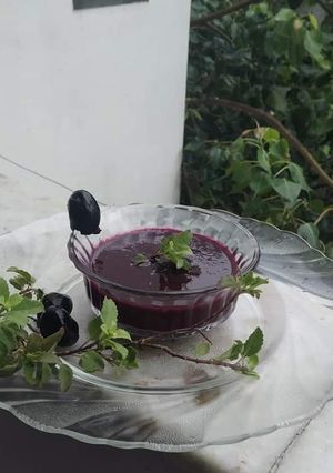 A picture of Jamun slush.
