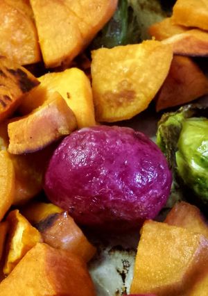 A picture of Roasted Fall Veggies.