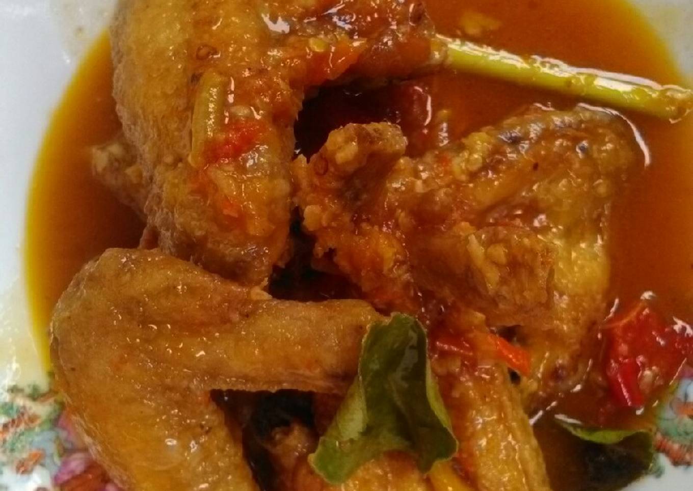 Sayap ayam balado