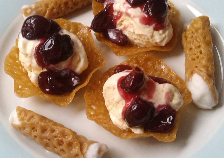 Simple Way to Make Quick Vickys Brandy Snaps and Baskets, GF DF EF SF NF