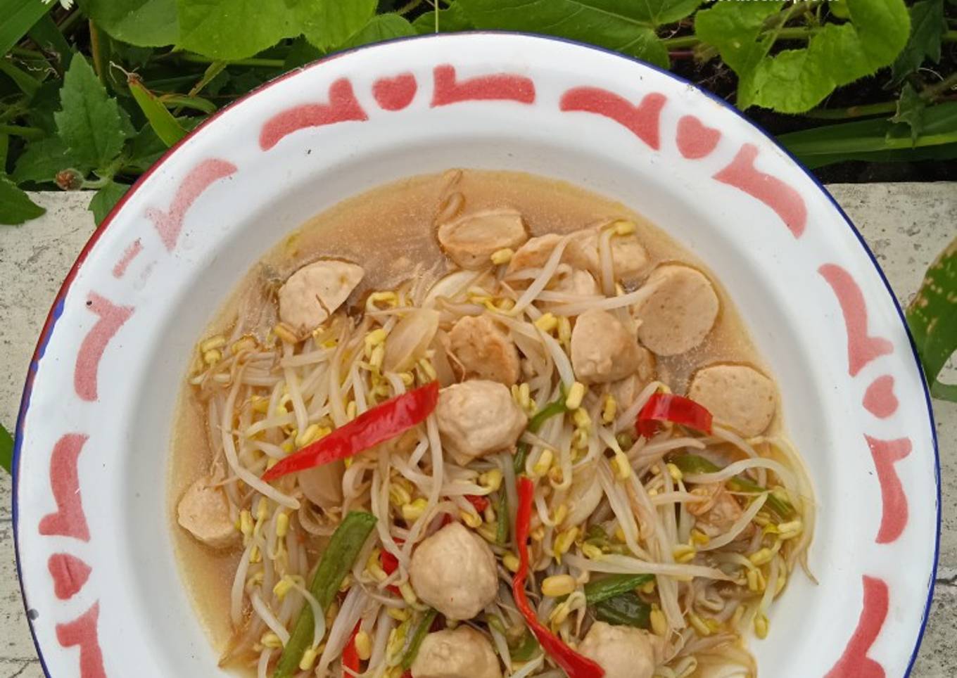 Tumis Taoge Bakso