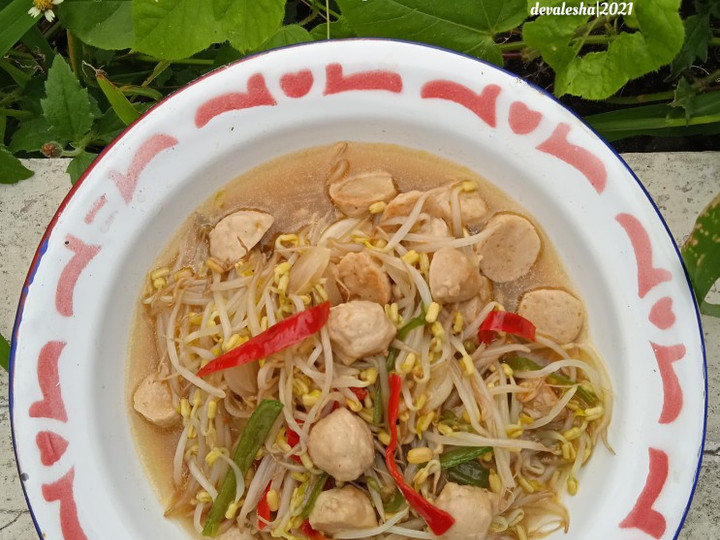 Resep Tumis Taoge Bakso, Lezat