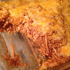 A picture of Chicken enchilada casserole.