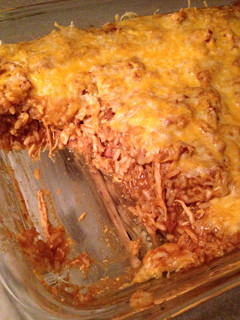 A picture of Chicken enchilada casserole.