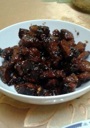 A picture of spicy beef terriyaki.